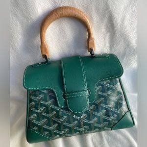 RARE GOYARD Saigon Souple Mini Bag in Green